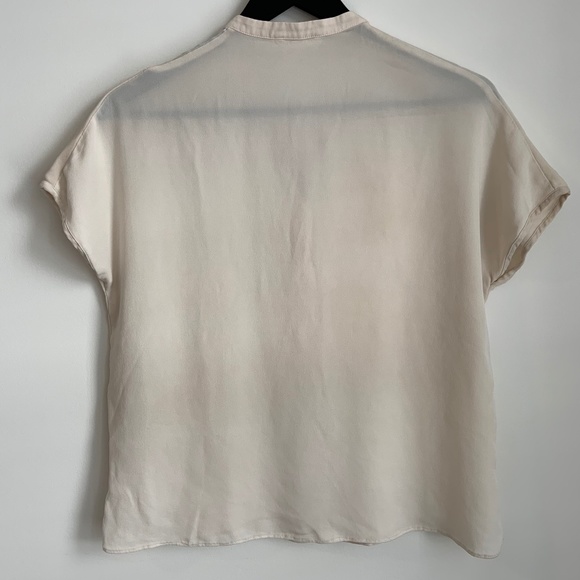 Wilfred Cream Silk Blouse - Picture 4 of 12